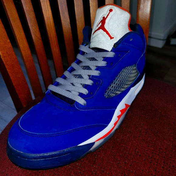 Jordan 5 Knicks Low In Amazing Condition w/ Bonus Detroit Tigers Coked Out Hat